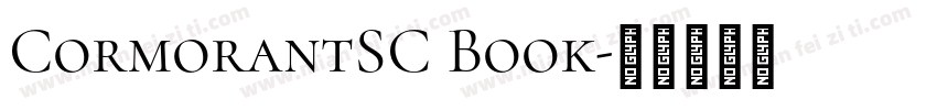 CormorantSC Book字体转换